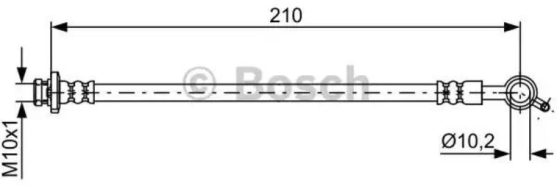 Image of Bosch 1 987 481 829 Brake Hose Brake Hose (83)