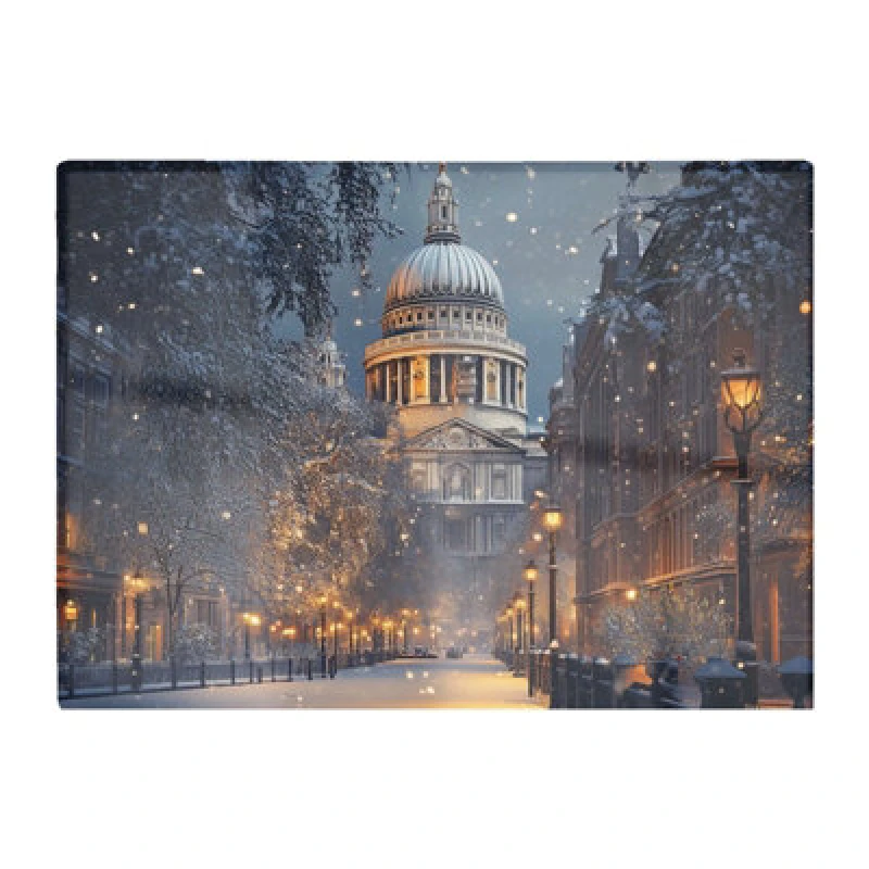 Image of Warren Reed Designer Winter's Embrace At St. Paul's Chopping Board
