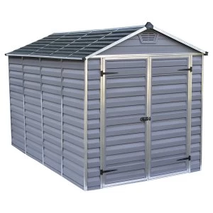 Image of Palram SkyLight Shed 6 x 10- Dark Grey
