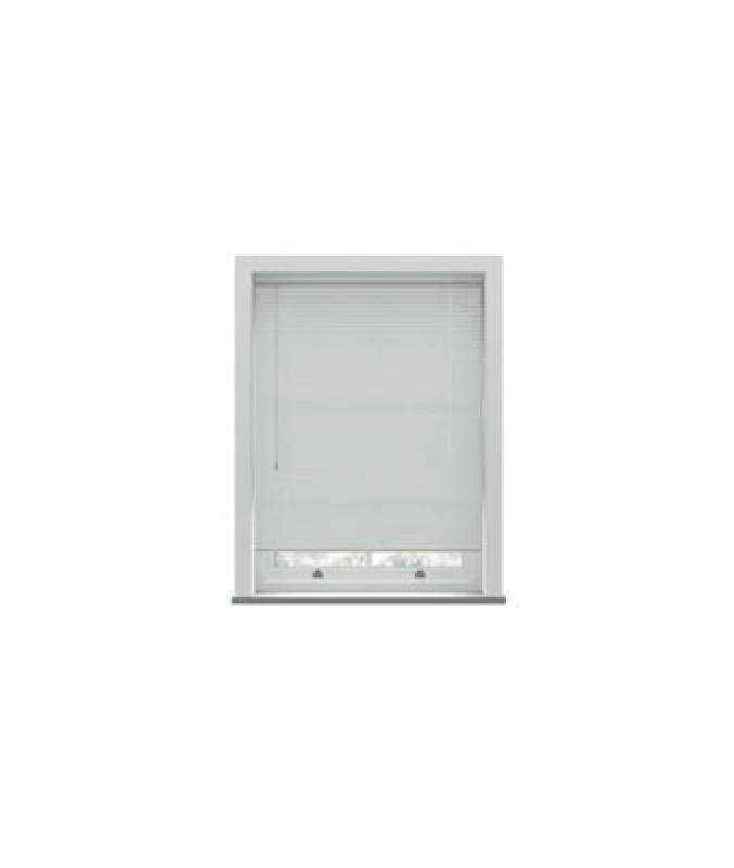 Image of White Pvc Venetian Blind 152Cm Drop (25mm Slats) 45Cm Wide