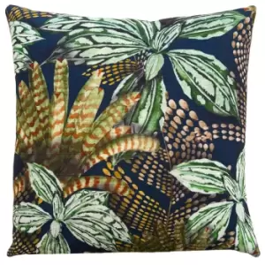 Image of Mogori Abstract Leaves Cushion Green / 43 x 43cm / Polyester Filled