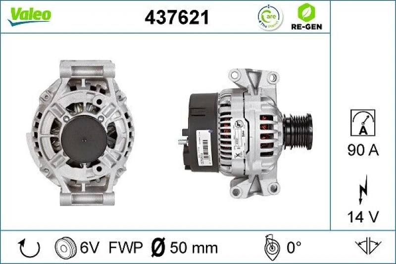 Image of Alternator VALEO 437621