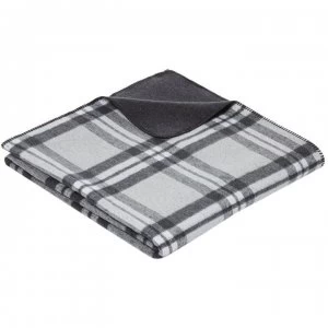 image of Linea Supersoft Throw Made With Recycled Cotton - Grey