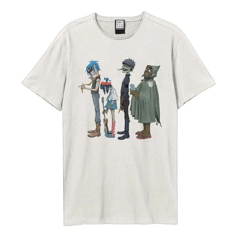 Image of Amplified Amplified Men Standing Group Shot Gorilla T-Shirt in White Size: X-Small White XS Male 5063750848303