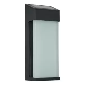 image of Zink WISTOW LED Solar Wall Light Black