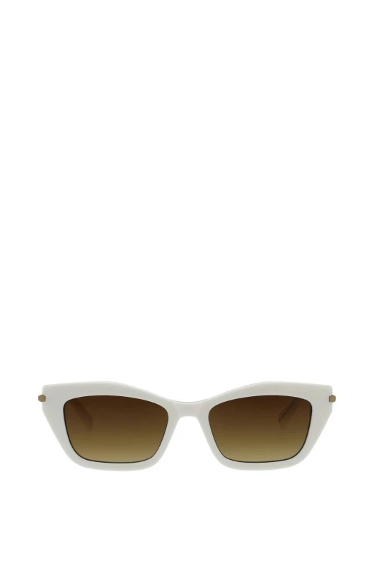 Image of All Saints Womens Ada Sunglasses in Cream Cream Female One Size