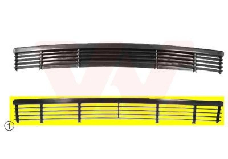 Image of VAN WEZEL Bumper grill VAN WEZEL 0640599