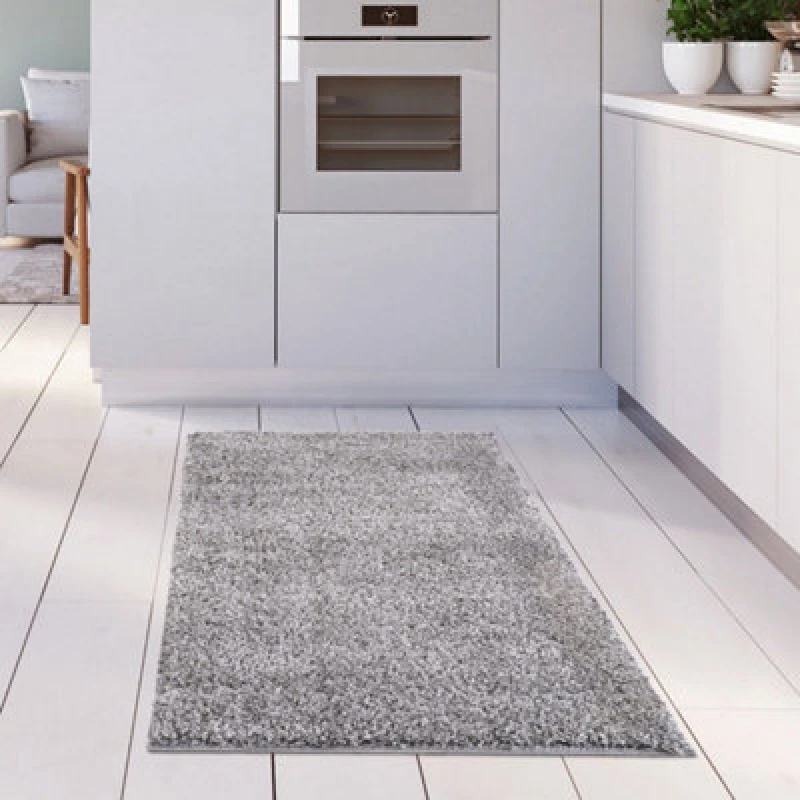 Image of The Rugs Myshaggy Collection Living Room Rugs Solid Design Grey
