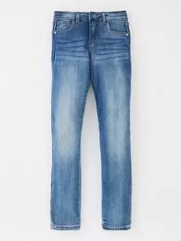 Image of Only Kids Girls Rachel Skinny Jeans - Medium Blue Denim, Medium Blue Denim, Size Age: 8 Years, Women