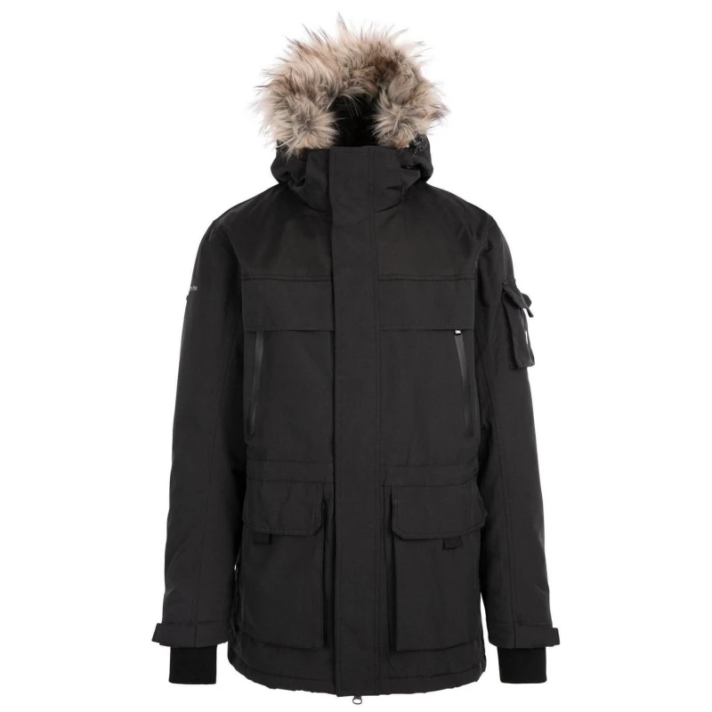 Image of Trespass Trespass Men Pillaton Ski Jacket in Black Size: X-Small Black XS Male 5063425393466