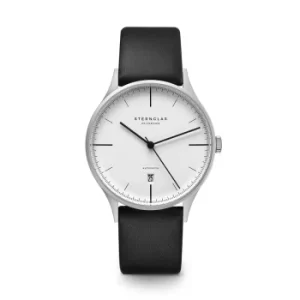 image of Sternglas S02-AS01-PR14 Men&apos;s Asthet Automatic Black Leather Stra