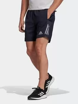 Image of adidas Own The Run Shorts, Black/Multi Size XL Men