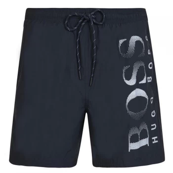 image of Hugo Boss Octopus Logo Swim Shorts Charcoal Size L Men