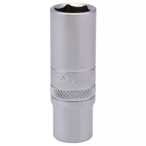 image of Draper 6 Point Deep Socket, 1/4" Sq. Dr., 12mm