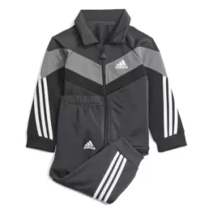 adidas Future Icons Shiny Tracksuit Kids - Grey