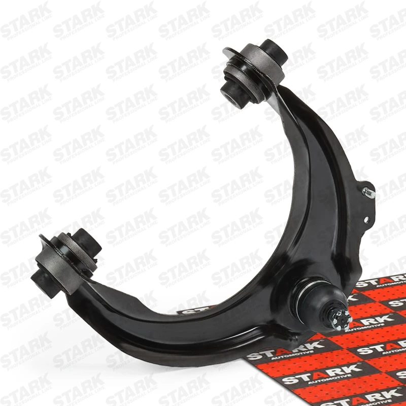 Image of STARK SKCA-0050251 Suspension arm Control Arm, Sheet Steel, Upper, with rubber mount Sheet Steel Track Control Arm (273)