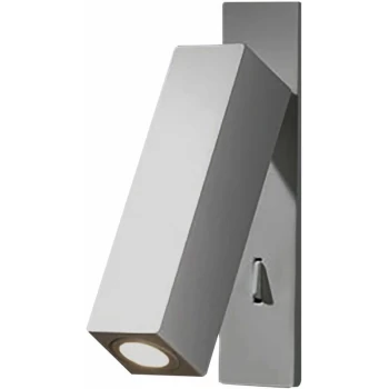 image of 05-leds C4 - Hall wall lamp, aluminum, nickel