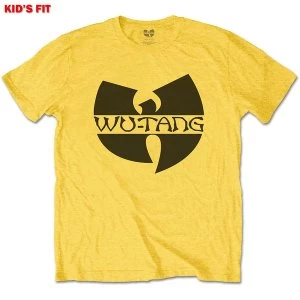 Image of Wu-Tang Clan - Logo Kids 11 - 12 Years T-Shirt - Yellow
