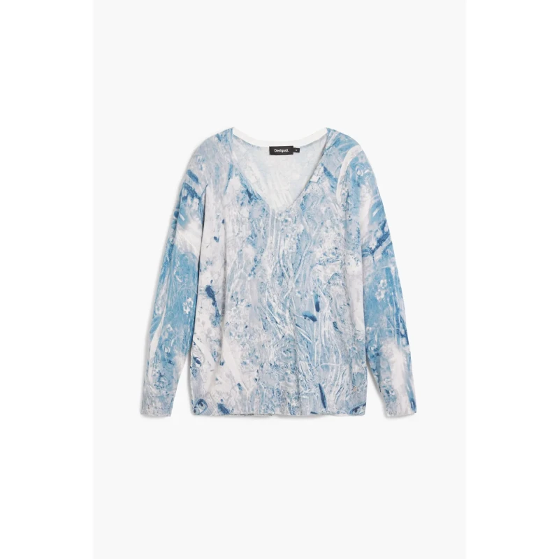 Image of Desigual Woman sweater Desigual Ottawa Bleu Female XS