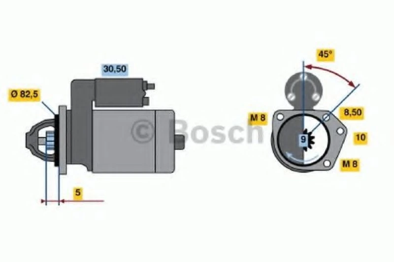 Image of Starter motor Bosch 0 986 019 311
