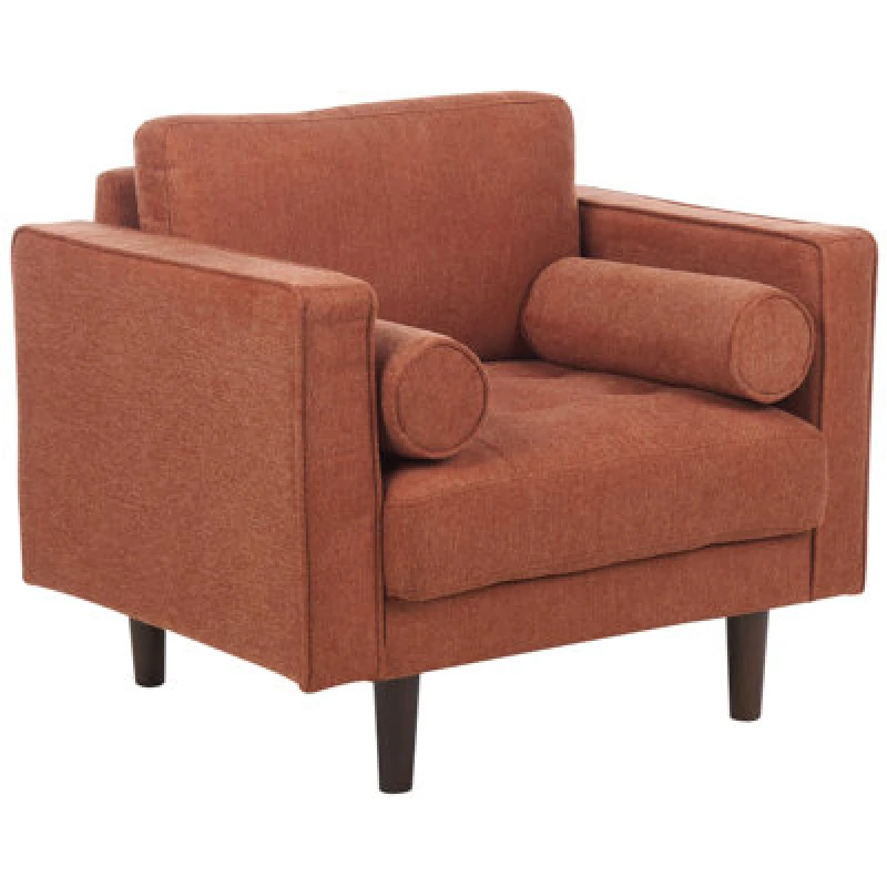Image of Beliani Armchair Nurmo Fabric Golden Brown