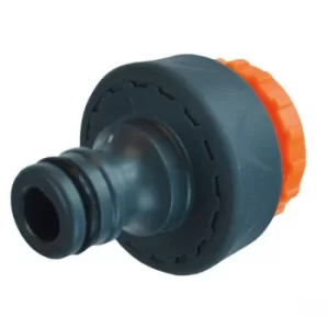 Image of Faithfull YM5812E Plastic Tap Hose Connector 1/2 & 3/4in