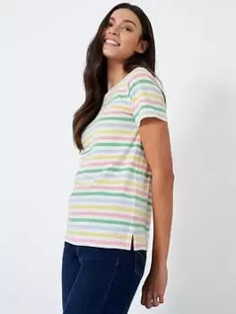 Image of Crew Clothing Breton T-Shirt - Multi, Size 16, Women