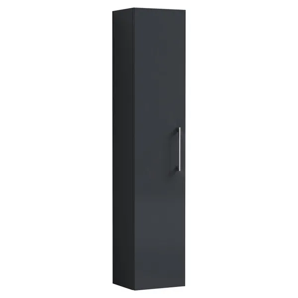 Image of Arno Tall Storage Unit Soft Black