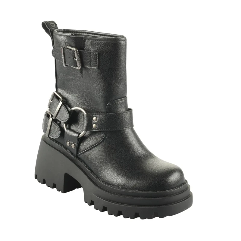 Image of Buffalo Womens boots Buffalo Bravr Biker Lo Noir Female 38