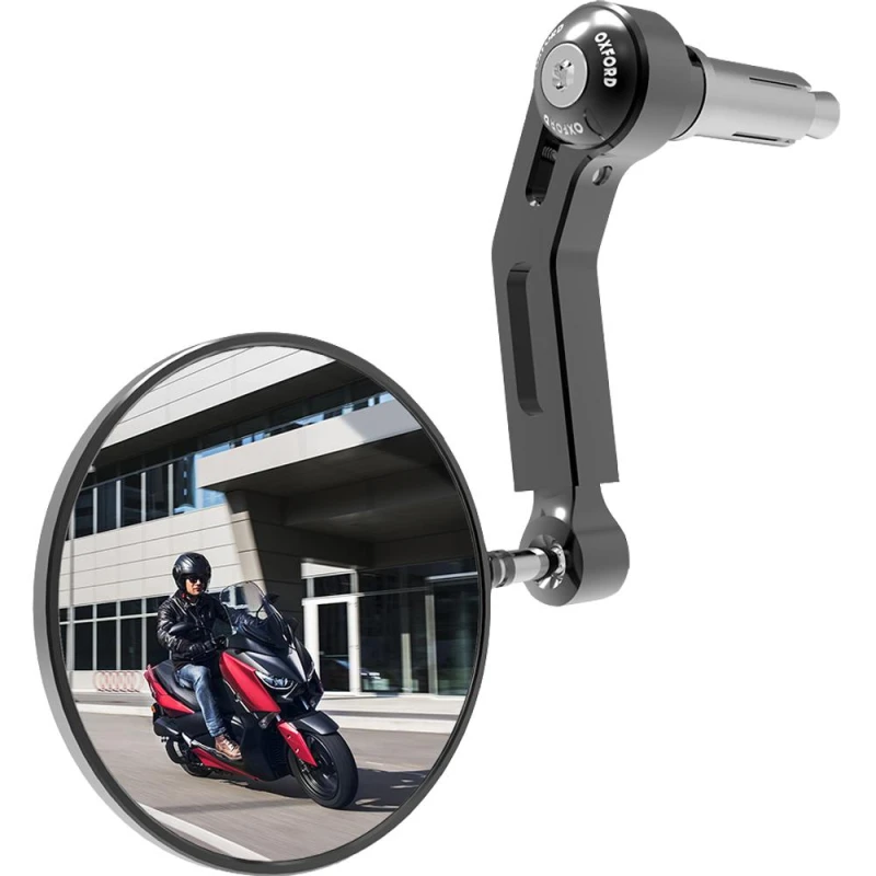 Image of Oxford Premium Aluminium Motorcycle Bar End Mirror Right