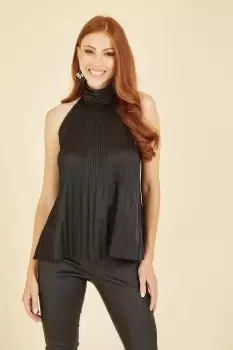 Image of Black Halter Neck Top