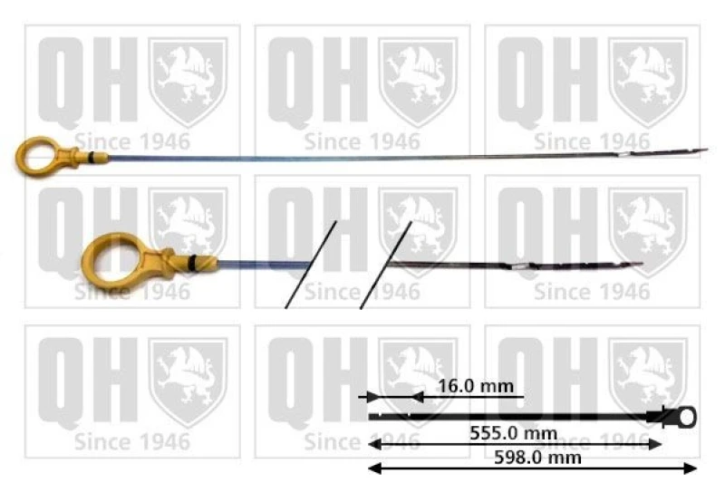 Image of QUINTON HAZELL Oil Dipstick QUINTON HAZELL QOD159