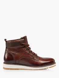 Image of Bertie Cannons' Casual Wedge Lace Up Hiker Boots - 7 - tan