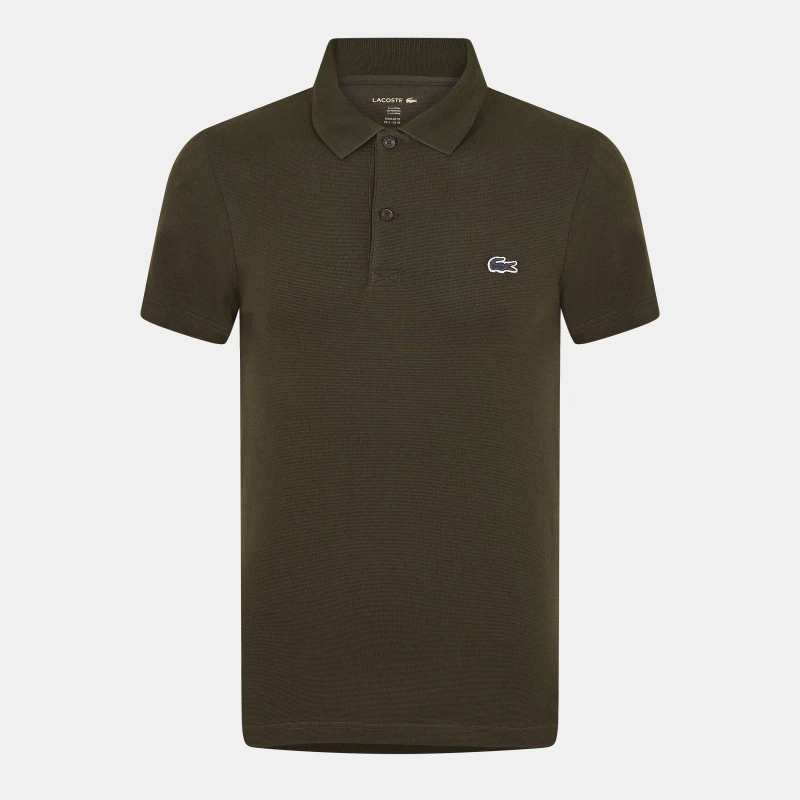 Image of Lacoste Mens Regular Fit Short Sleeve Polo Shirt Sapwood male XS