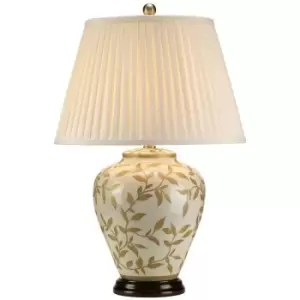 Image of Elstead Leaves - 1 Light Table Lamp Brown, Gold, E27