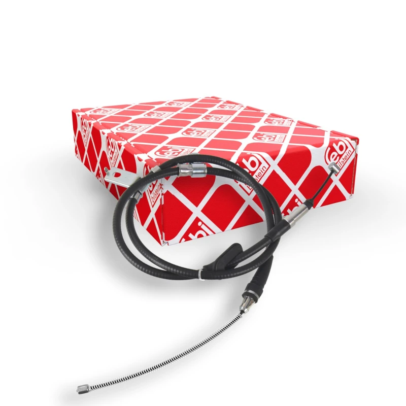 Image of FEBI BILSTEIN 170424 Brake Cable Left Rear, 1600mm Cable,parking brake (124)