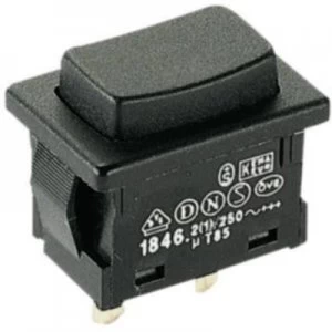 image of Marquardt 1846.3201 Pushbutton 250 V AC 2 A 1 x OffOn IP40 momentary