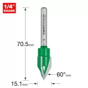 Image of Trend CRAFTPRO Triple Flute Engraver Router Cutter 14.5mm 13mm 1/4"