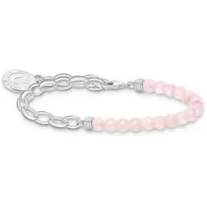 image of Thomas Sabo Ladies Thomas Sabo Pink Charmista Charm Bracelet - Pink