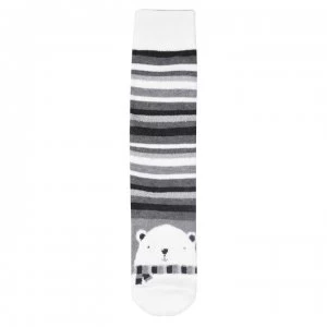 image of Totes Single Print Socks - Grey Polar Bear