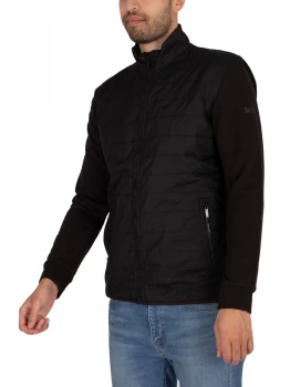 Image of Regatta Black 'Zaiden' Insulated Thermal Rib Cuffed Jacket - S