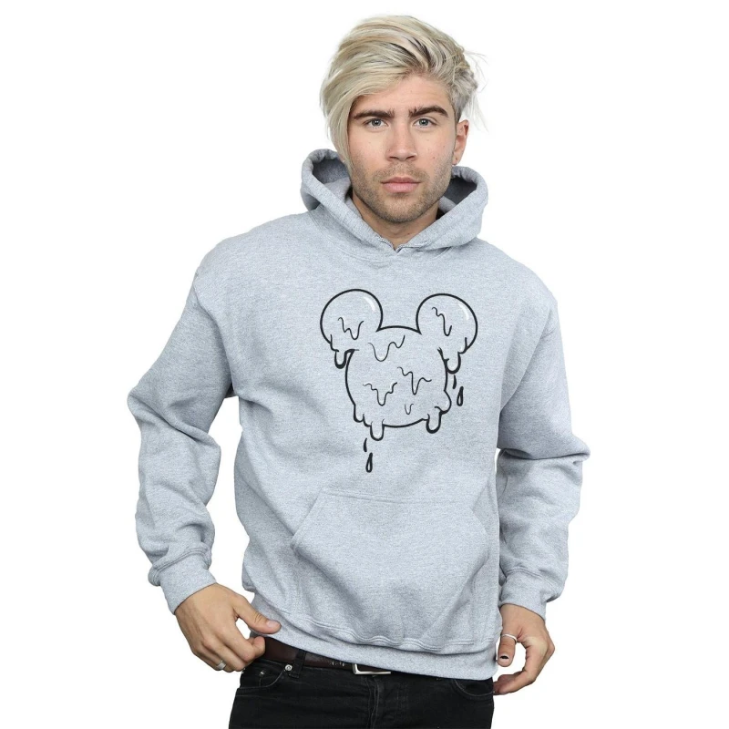 Image of Disney Men Mickey Mouse Ice Cream Head Hoodie in Grey Size: large Grey L Male 5059114042425