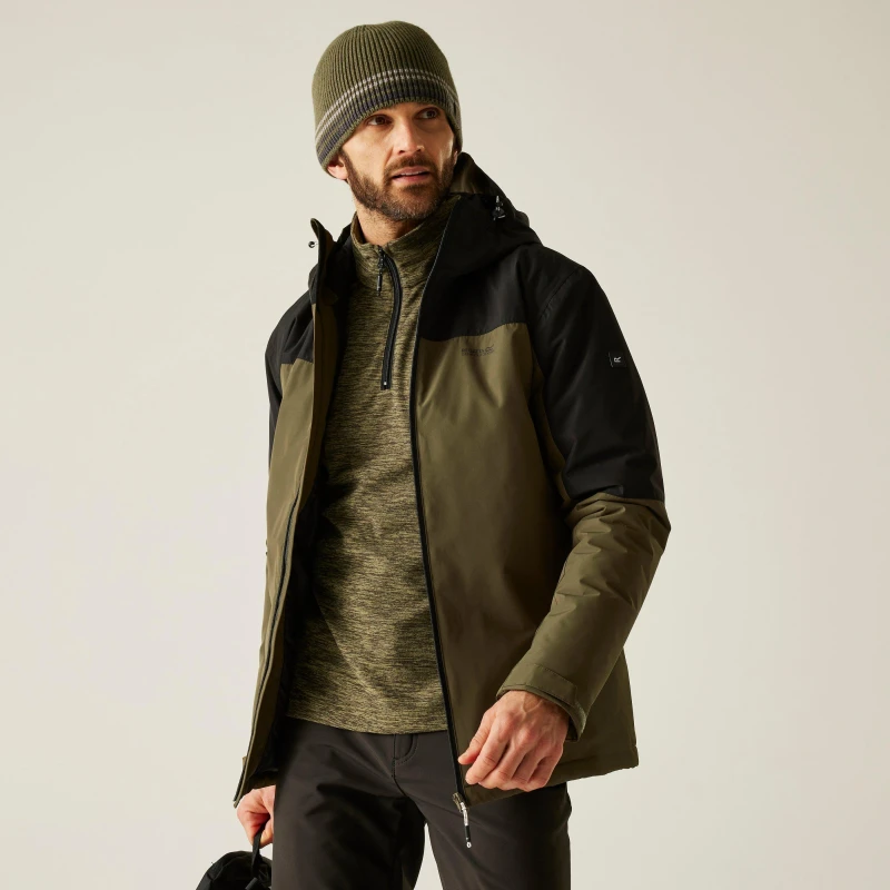 Image of Regatta Regatta Men Thornridge Waterproof Insulated Jacket in Dark Green Size: Small Dark Green S Male 5063516130710