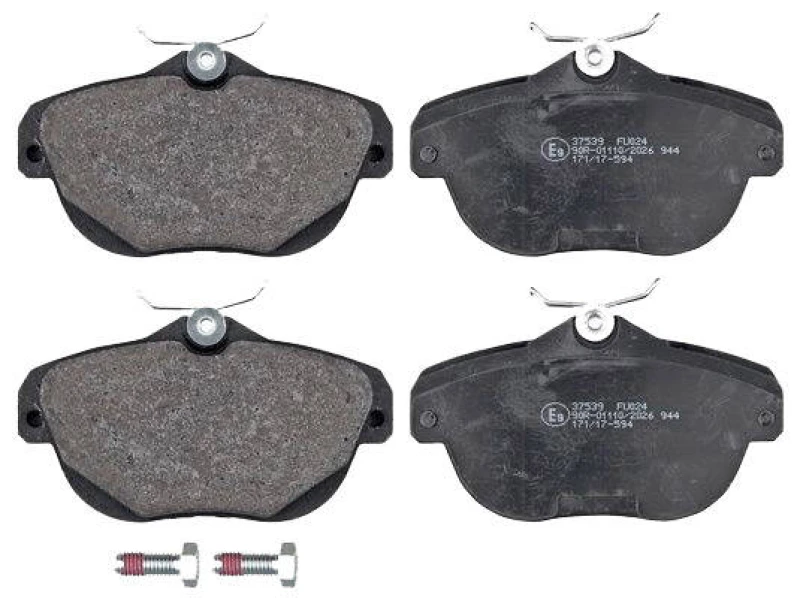 Image of A.B.S. 37539 Brake pad set prepared for wear warning indicator Brake Pad Set,disc brake (402)