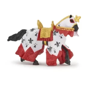 image of PAPO Fantasy World Red King Arthur Horse Toy Figure, Three Years or Above, Multi-colour (39951)