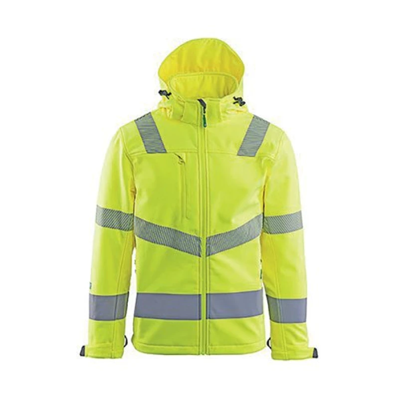 Image of Arco Arco Responsible Yellow Hi-Vis Softshell Jacket L 18S1505