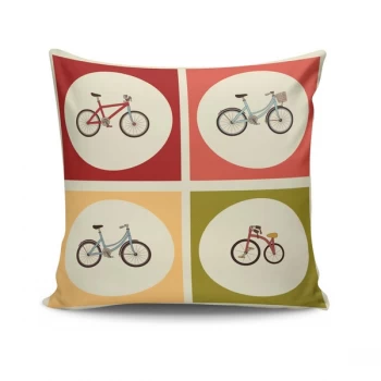 Image of NKRLNT-042 - No Filling Multicolor Cushion Cover