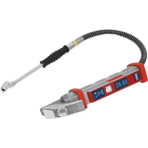Image of Sealey Twin Push On Chuck Tyre Inflator
