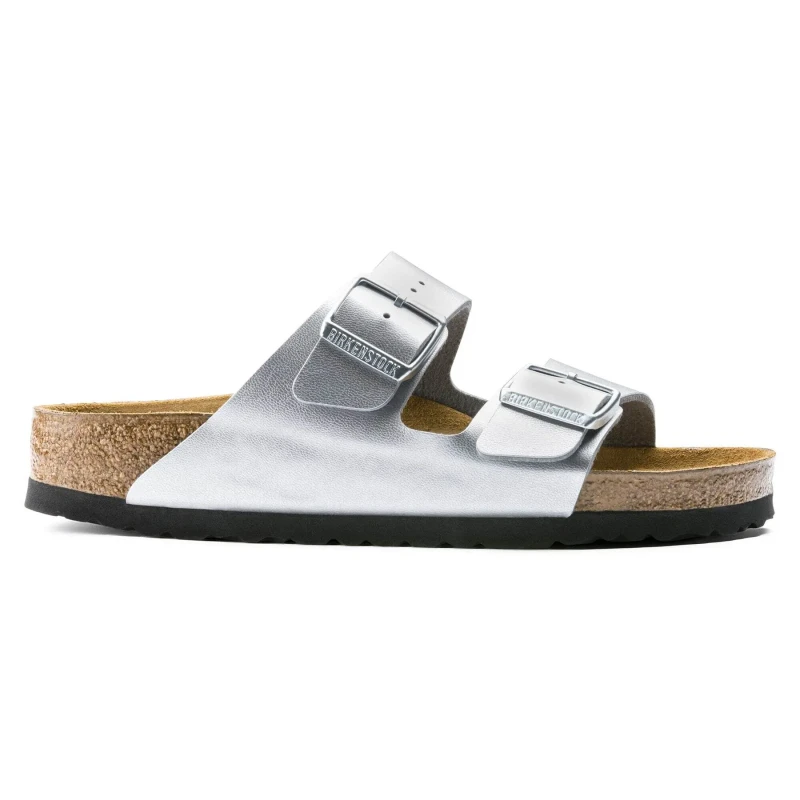 Image of Birkenstock Arizona Bs womens Sandals in Silver