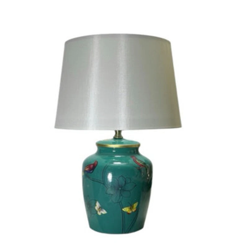 Image of Minster 39Cm Table Lamp And Shade - Ceramic - L23 X W23 X H39 Cm